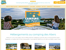 Tablet Screenshot of camping-des-abers.com